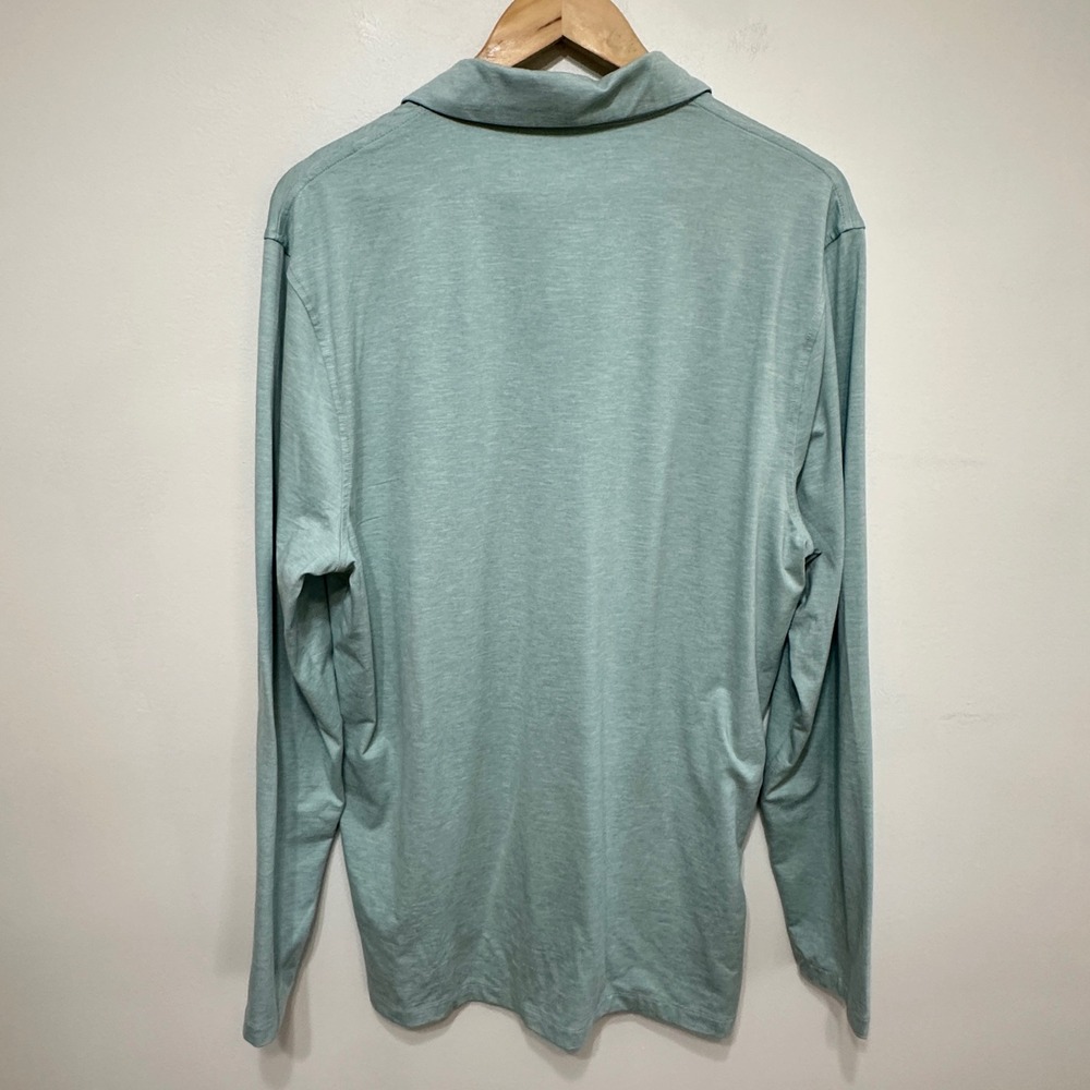 J. Crew Performance Long Sleeve Polo Shirt Mens XL Athleisure Travel BW549 - Picture 8 of 8